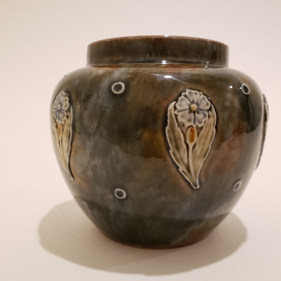 Art Nouveau Antique Jardinière Doulton Maud Bowden - Picture 6 of 7